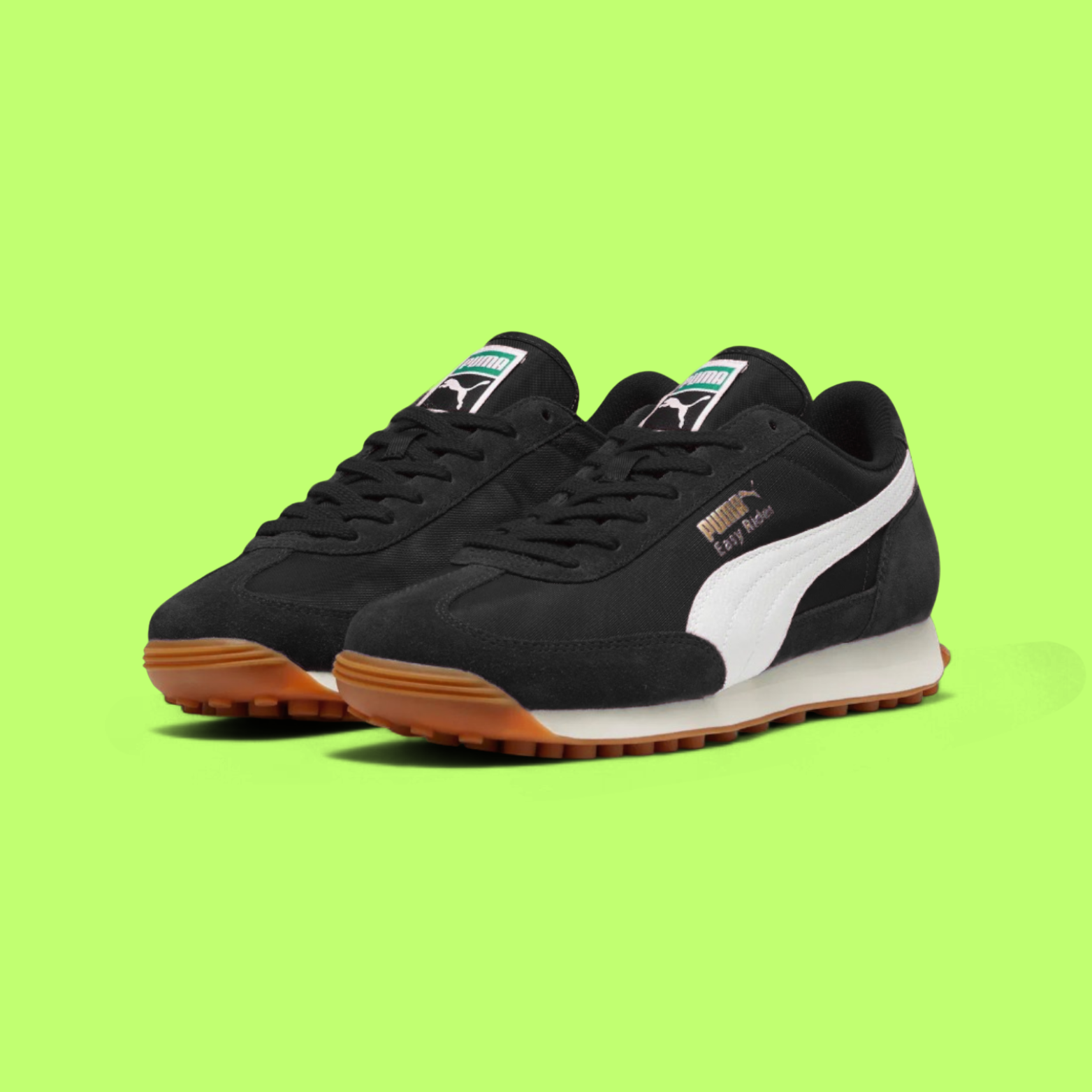 PUMA EASY RIDER VINTAGE UNISEX WHITE SPORTS SHOES BLACK