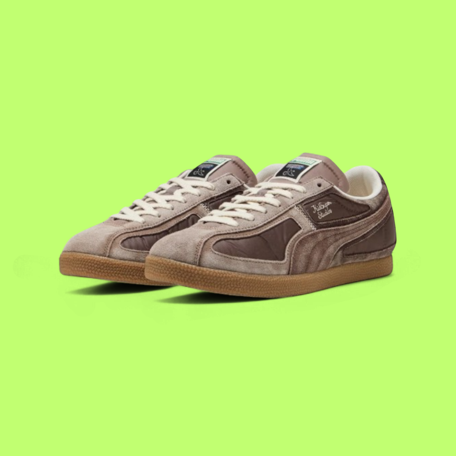 PUMA SUPER TEAM OG BROWN VINTAGE RETRO SNEAKERS