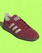 ADIDAS HANDBALL SPEZIAL BURGUNDY WHITE RETRO SUEDE CASUAL SHOES