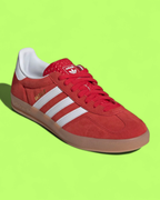 ADIDAS GAZELLE RED WHITE CLASSIC SUEDE RETRO SNEAKERS CWCD