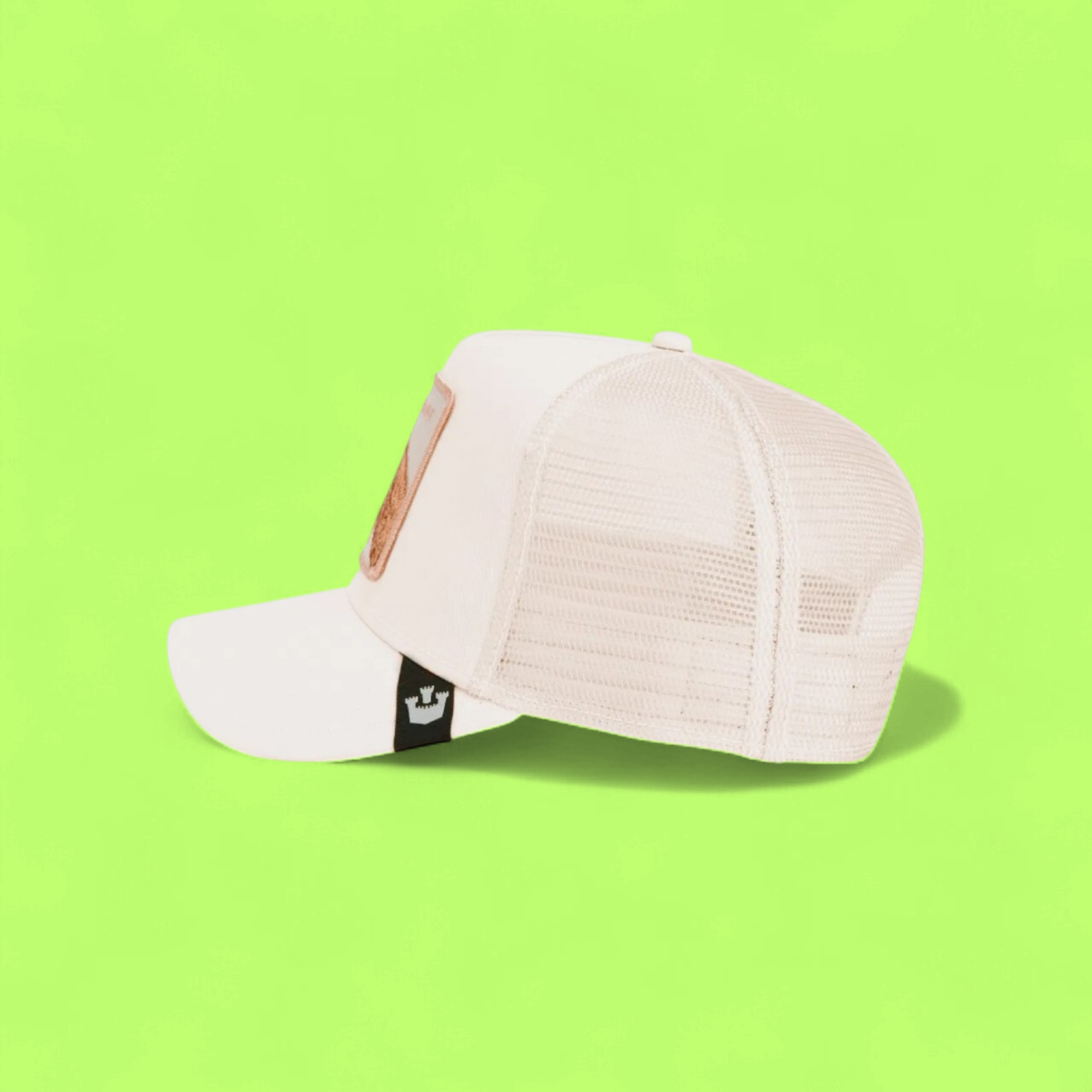 FAR OUT T REX EMBROIDERED BEIGE TRUCKER HAT LIMITED CWCDE
