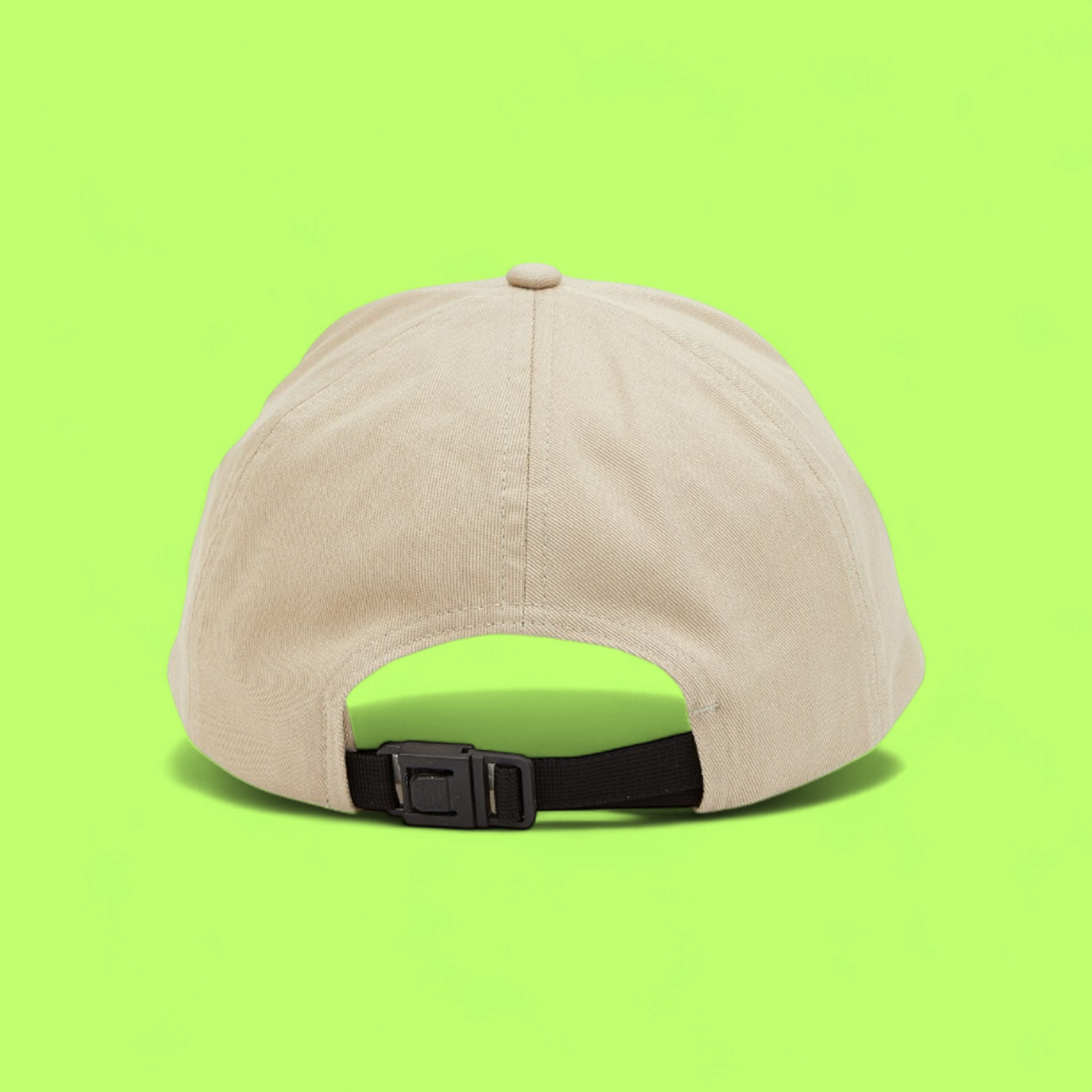 MONCLER BEIGE CAP WITH BLACK LOGO PATCH ICON DROPZ CWCD