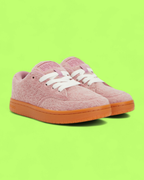 KENZO PINK FUZZY TEXTURE GUM SOLE LIMITED EDITION SNEAKERS