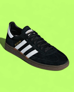 ADIDAS HANDBALL SPEZIAL BLACK WHITE SUEDE RETRO CASUAL SNEAKERS