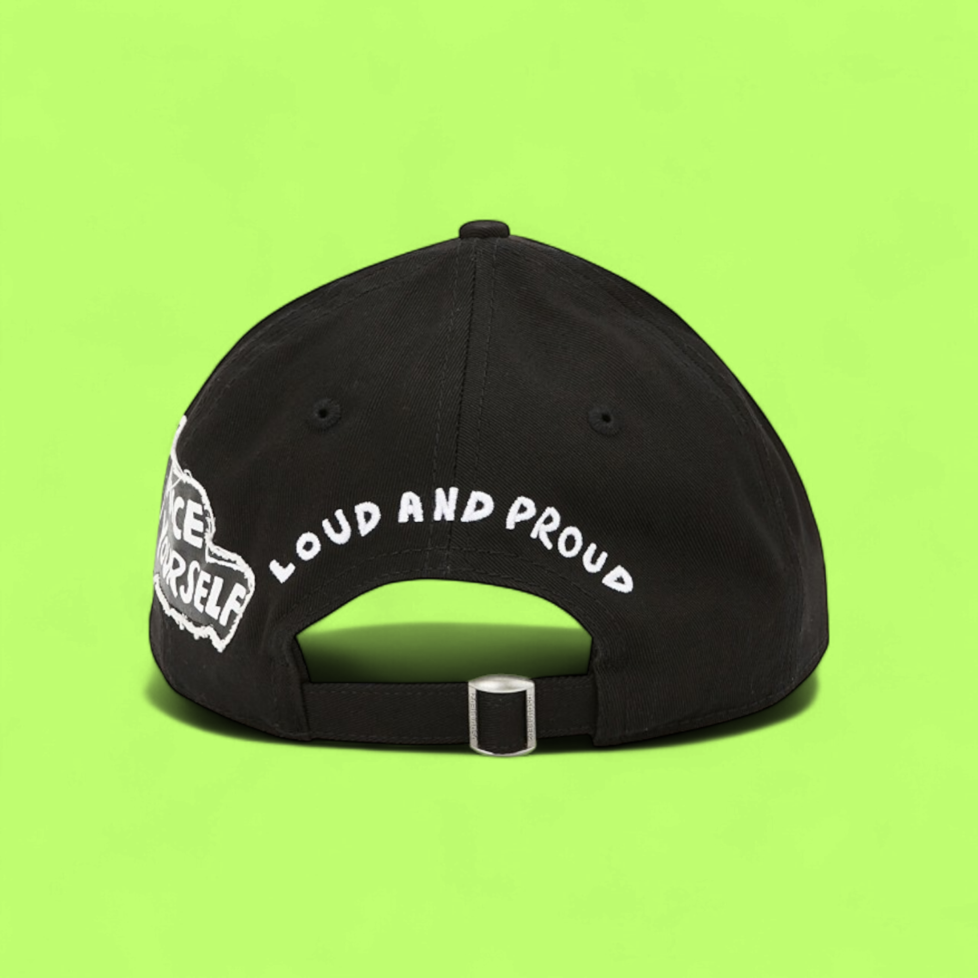 BLACK CAP WITH BOLD WHITE GRAPHIC MAGLIANO FRONT PATCH
