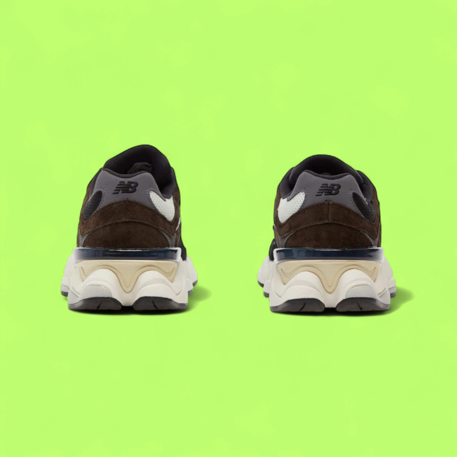 NEW BALANCE 9060 BROWN BLACK EARTH TONE RETRO TECH STYLE