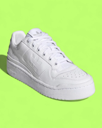 ADIDAS FORUM BOLD TRIPLE WHITE PLATFORM CASUAL SNEAKERS CWCD