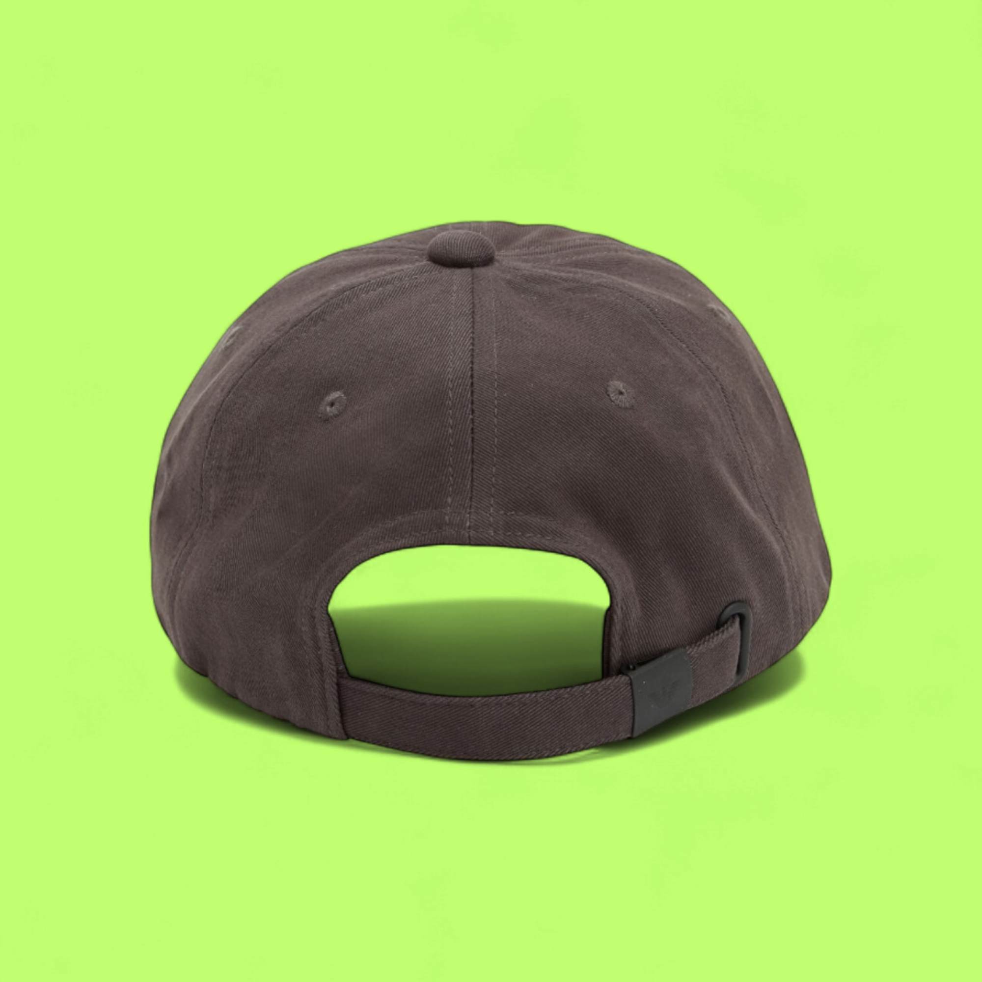 DARK GREY BASEBALL CAP WITH EMBROIDERED LOGO AND MINIMAL