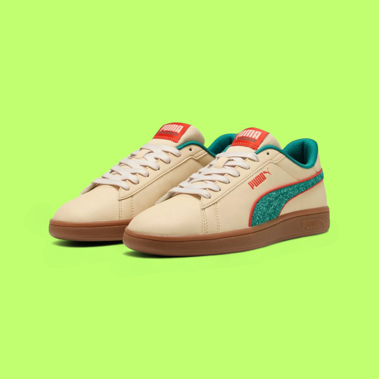 PUMA SMASH 3.0 RETRO RUN UNISEX BEIGE SPORTS SHOES WZRTR ICON