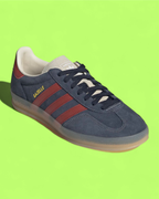 ADIDAS GAZELLE NAVY BURGUNDY CLASSIC SUEDE SNEAKERS ICON CWCD