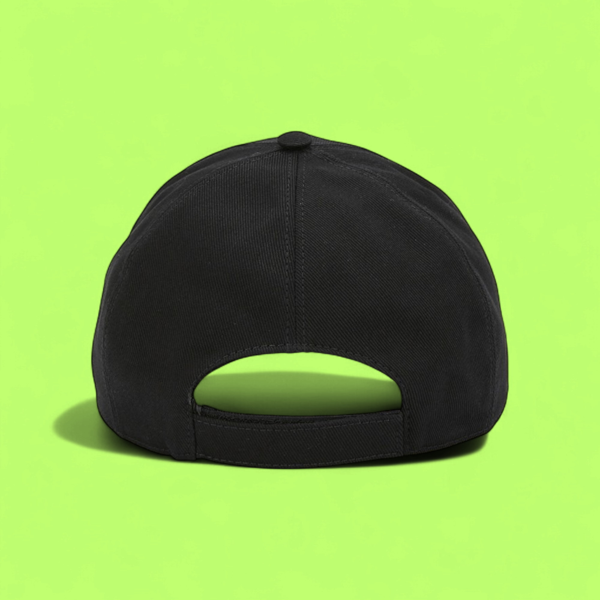 FENDI BLACK CAP WITH LEATHER PATCH FRONT LOGO EMBROIDERY