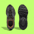 LACOSTE L003 2K24 MEN'S KHAKI MESH AND LEATHER CASUAL SNEAKERS
