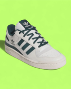 ADIDAS FORUM LOW WHITE GREEN RETRO BASKETBALL SNEAKERS CWCD