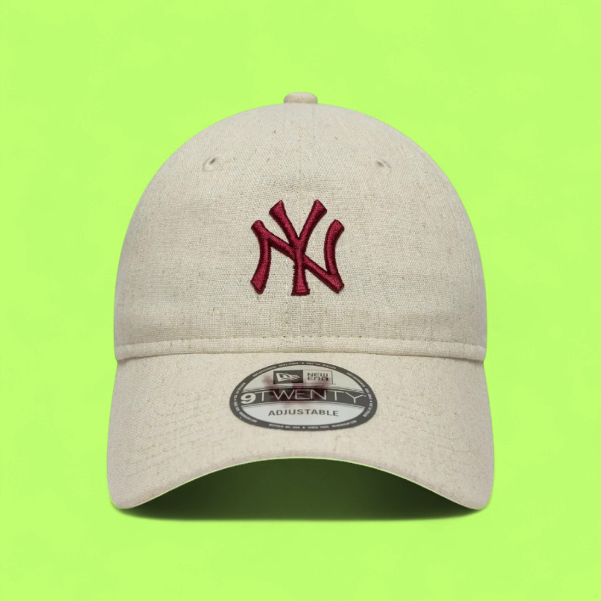 NEW ERA NY YANKEES BEIGE CAP WITH RED LOGO EMBROIDERY CWCD