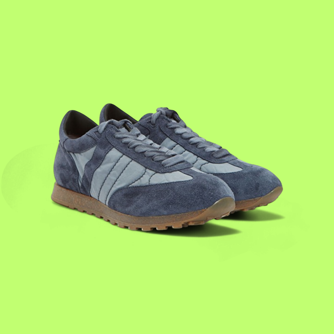 ALBERTO FASCIANI RETRO SNEAKERS WITH SUEDE OVERLAYS AND PANELS