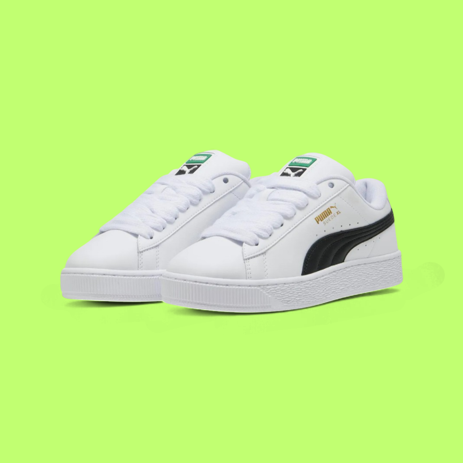 PUMA SUEDE XL LEATHER UNISEX WHITE SPORTS SHOES DROPZZ