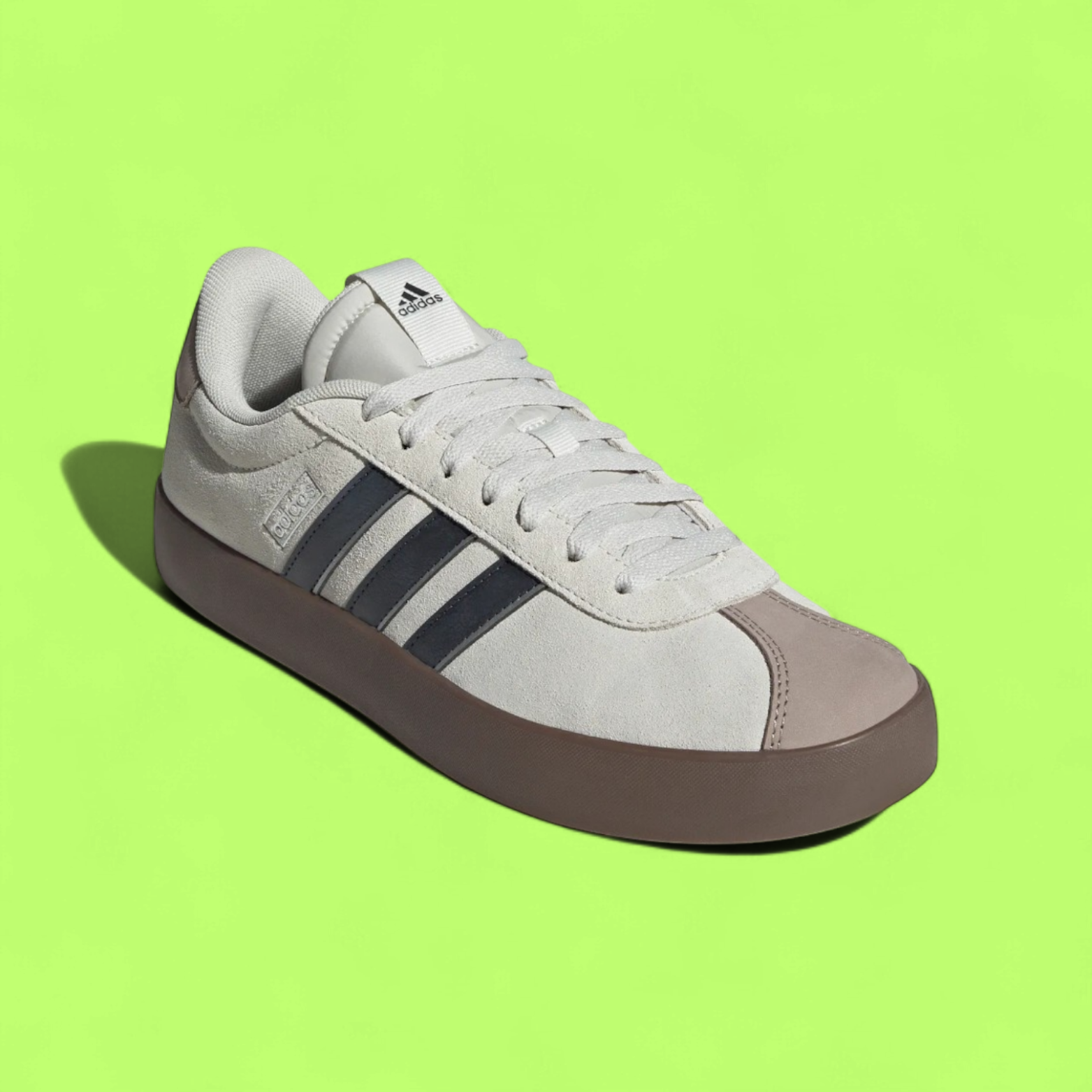 ADIDAS VL COURT 3.0 MEN'S GREY SUEDE LOW-TOP CLASSIC CASUAL SNEAKERS