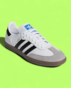 ADIDAS SAMBA OG WHITE BLACK RETRO CASUAL LEATHER GUM SNEAKERS