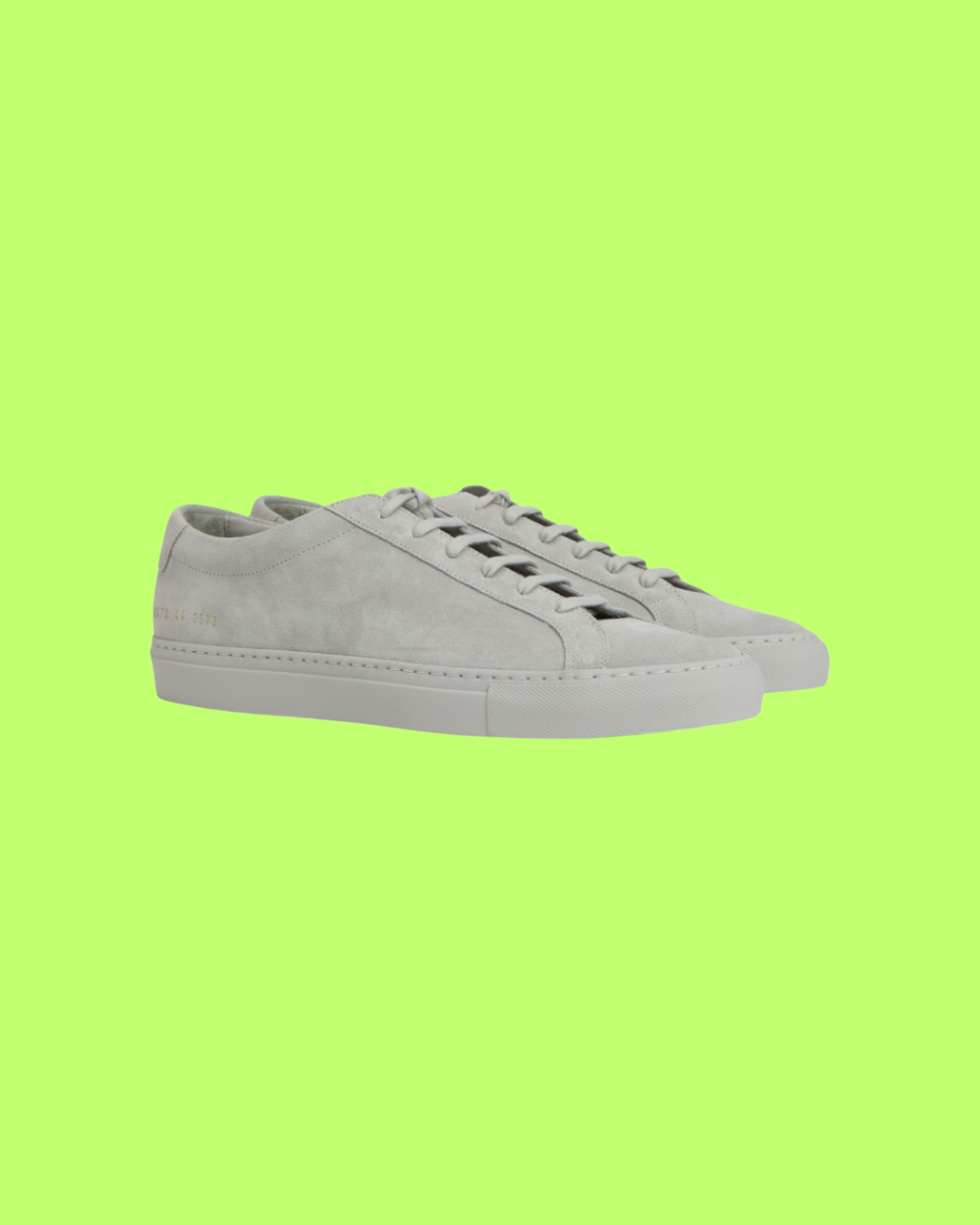 COMMON PROJECTS ORIGINAL ACHILLES LOW GREY SUEDE MINIMAL