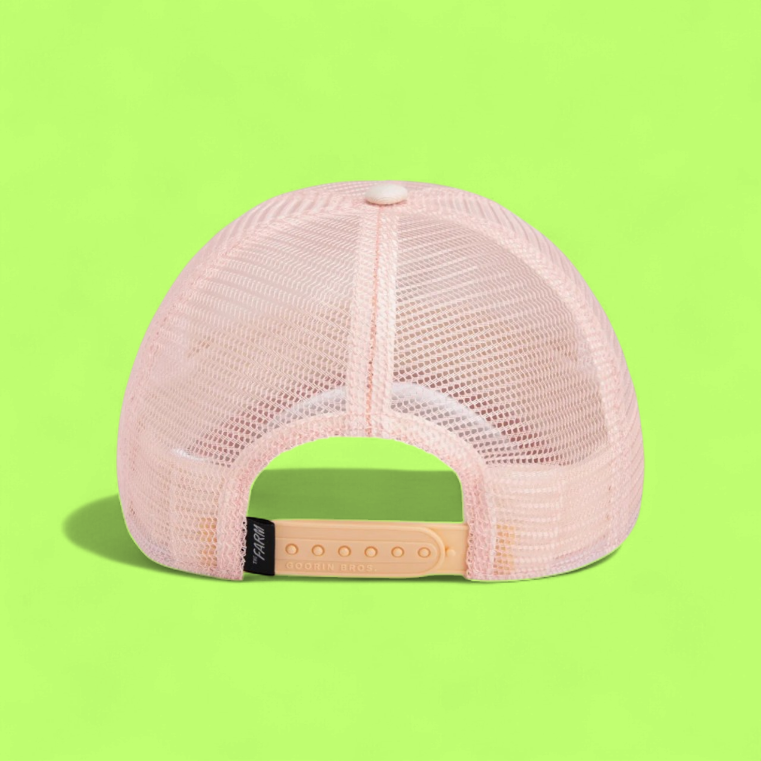 PINK BEACH BUM CAP WITH SEAGULL EMBROIDERY AND WHITE BRIM