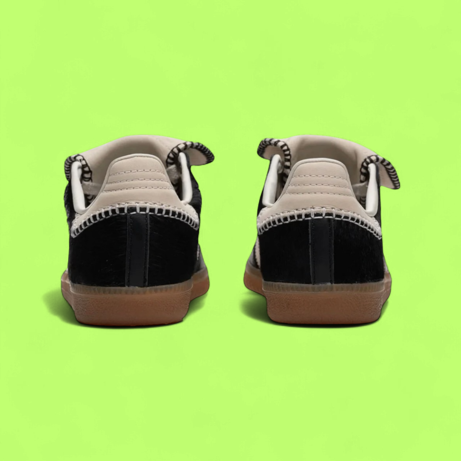 ADIDAS SAMBA X WALES BONNER BLACK PONY HAIR GUM SOLE EDITION