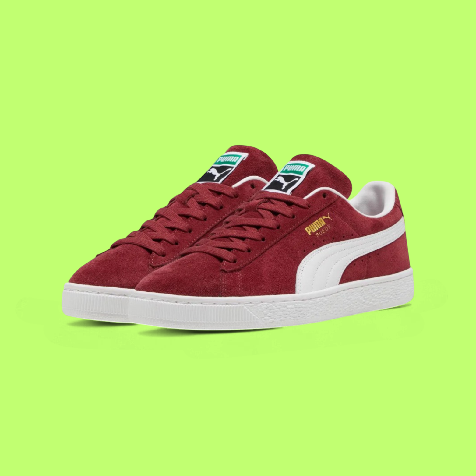 PUMA SUEDE CLASSIC UNISEX BURGUNDY SUEDE SPORTS SHOES