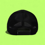 DADDY SPIDER BLACK TRUCKER HAT WITH EMBROIDERED PATCH