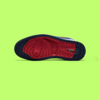 NIKE JORDAN AIR 1 ZOOM CMFT 2 MEN'S NAVY LEATHER BASKETBALL SNEAKERS