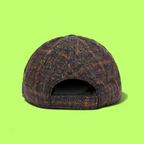 AUTRY WOOL CHECKED BASEBALL CAP WITH FRONT LOGO PATCH CWCD