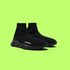 BALENCIAGA SPEED TRAINER SNEAKERS WITH KNIT UPPER AND CHUNKY SOLE