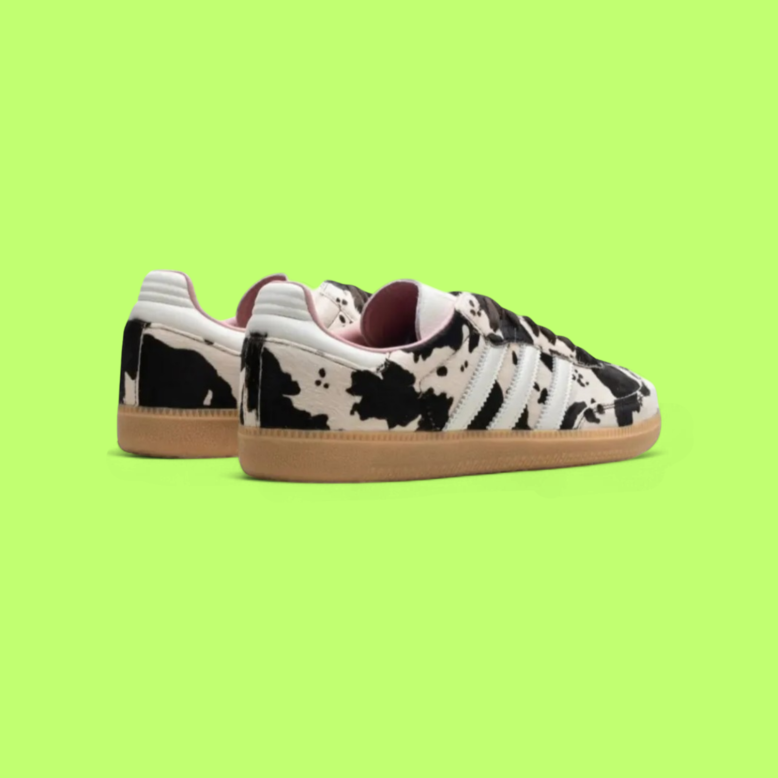 ADIDAS SAMBA OG COW PRINT CLASSIC LEATHER SNEAKERS