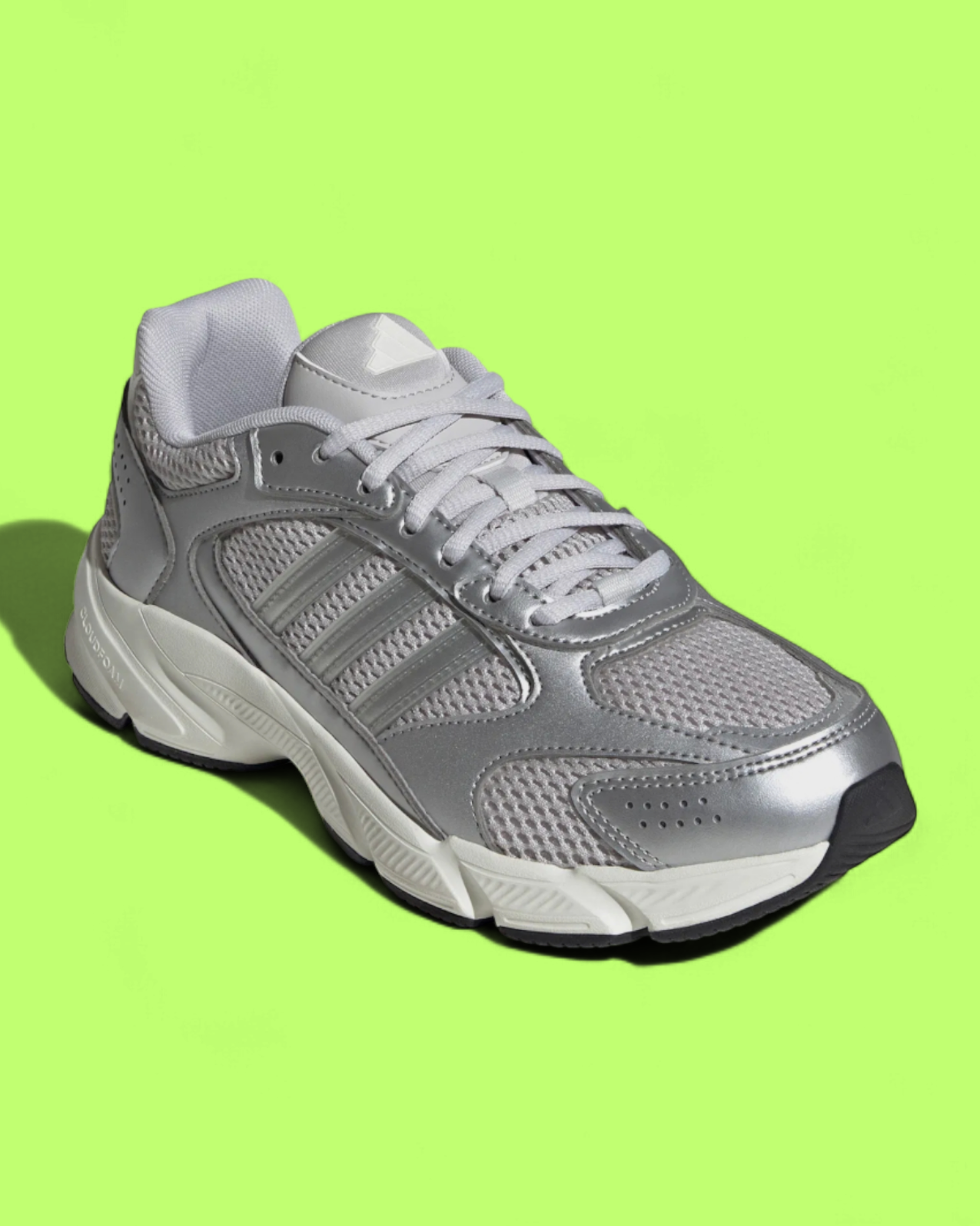 ADIDAS ASTIR SILVER METALLIC WHITE WOMEN RETRO RUNNING SNEAKERS
