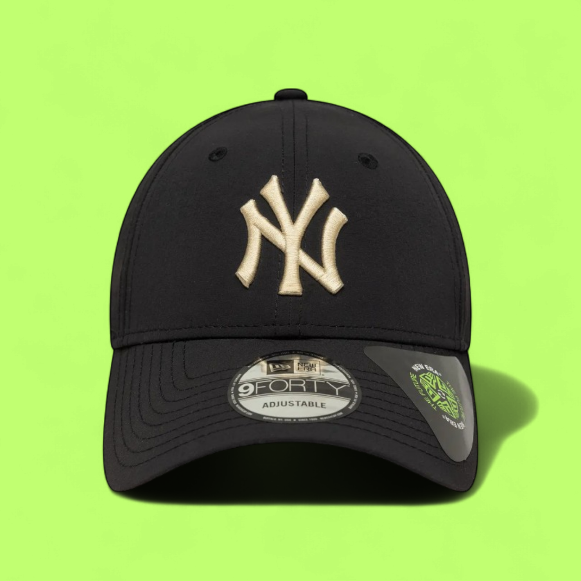 NEW ERA YANKEES BLACK GOLD LOGO 9FORTY ADJUSTABLE CAP