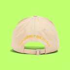 BEIGE CAP WITH CANADA FLAG INSPIRED COLORFUL PATCH CWCD