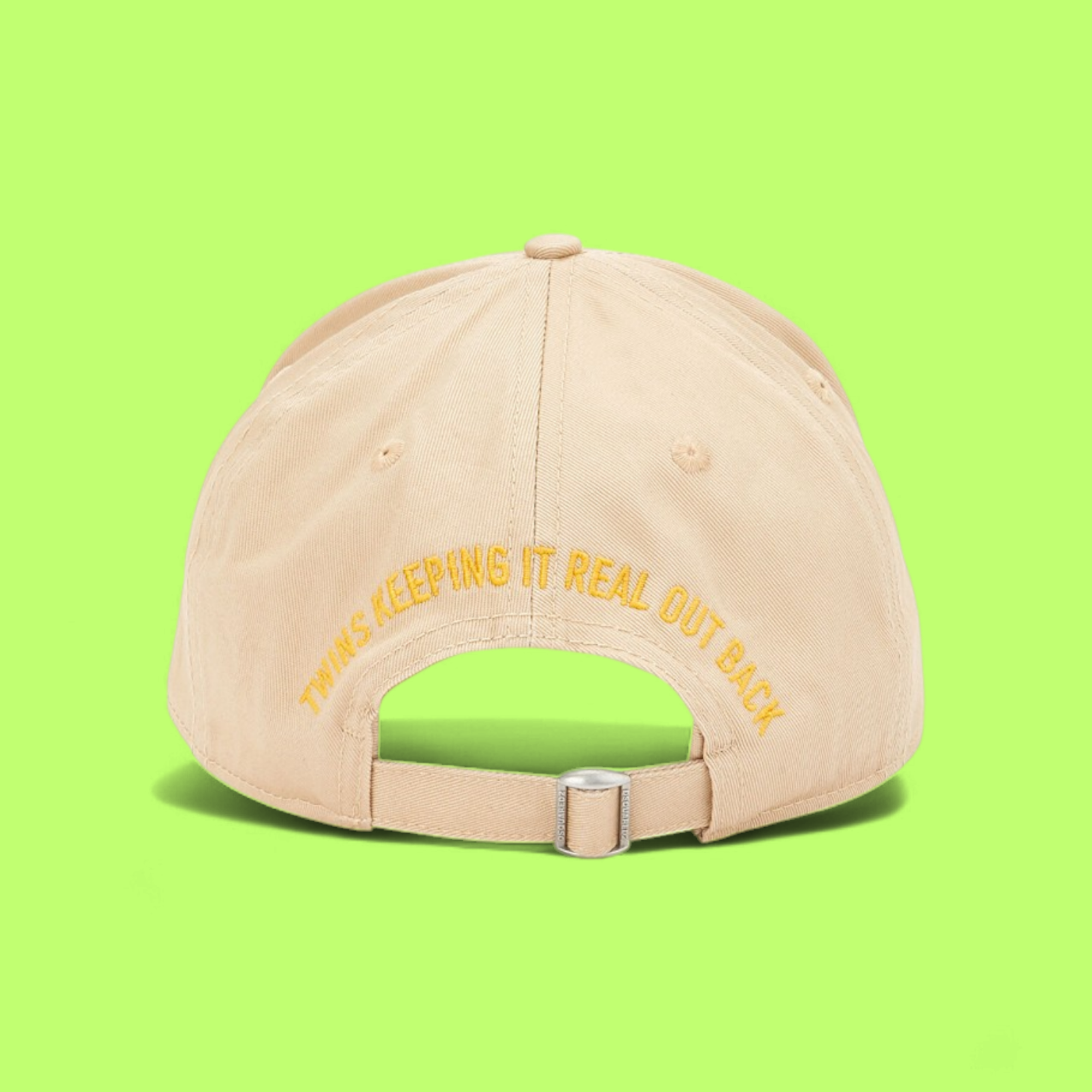 BEIGE CAP WITH CANADA FLAG INSPIRED COLORFUL PATCH CWCD