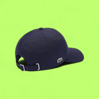 LACOSTE NAVY BLUE CAP WITH LARGE WHITE L LOGO ICON CWCD
