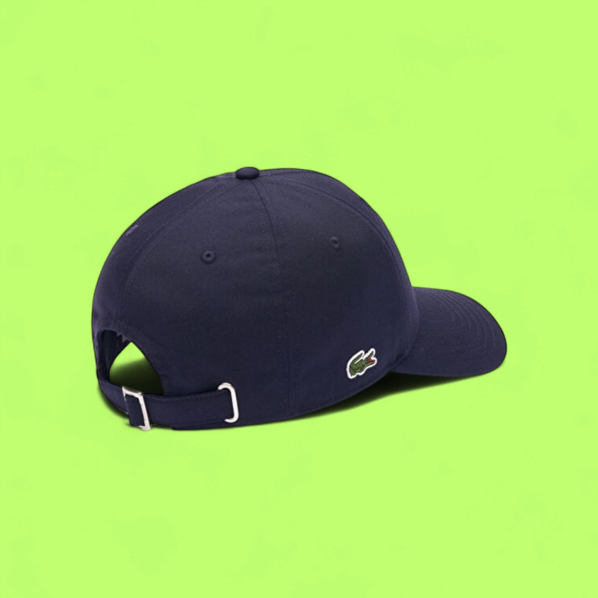 LACOSTE NAVY BLUE CAP WITH LARGE WHITE L LOGO ICON CWCD