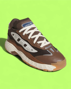 ADIDAS NITEBALL BROWN WHITE CHUNKY SNEAKERS WITH RETRO DESIGN