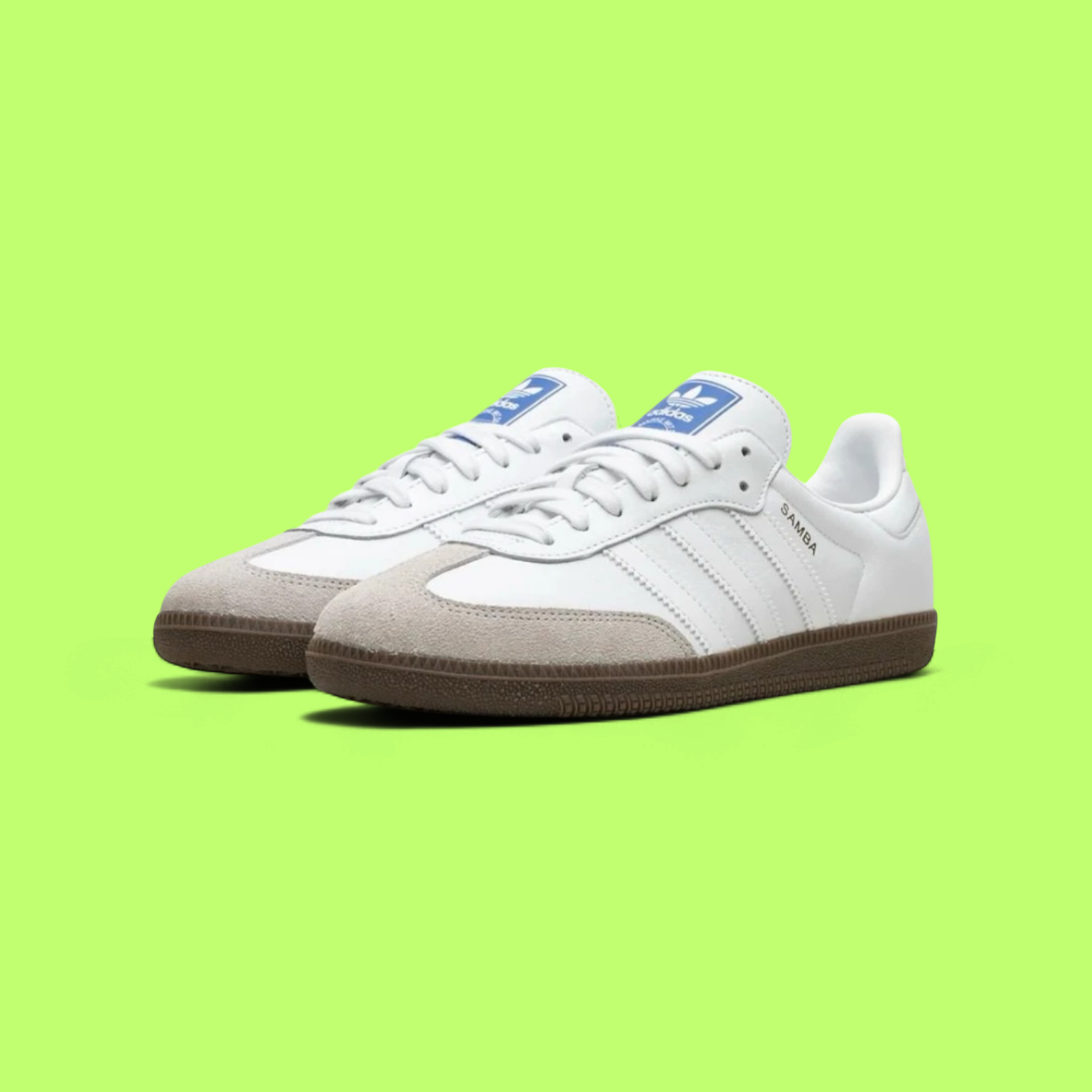 ADIDAS SAMBA OG “DOUBLE WHITE GUM” CLASSIC RETRO SNEAKER ICON
