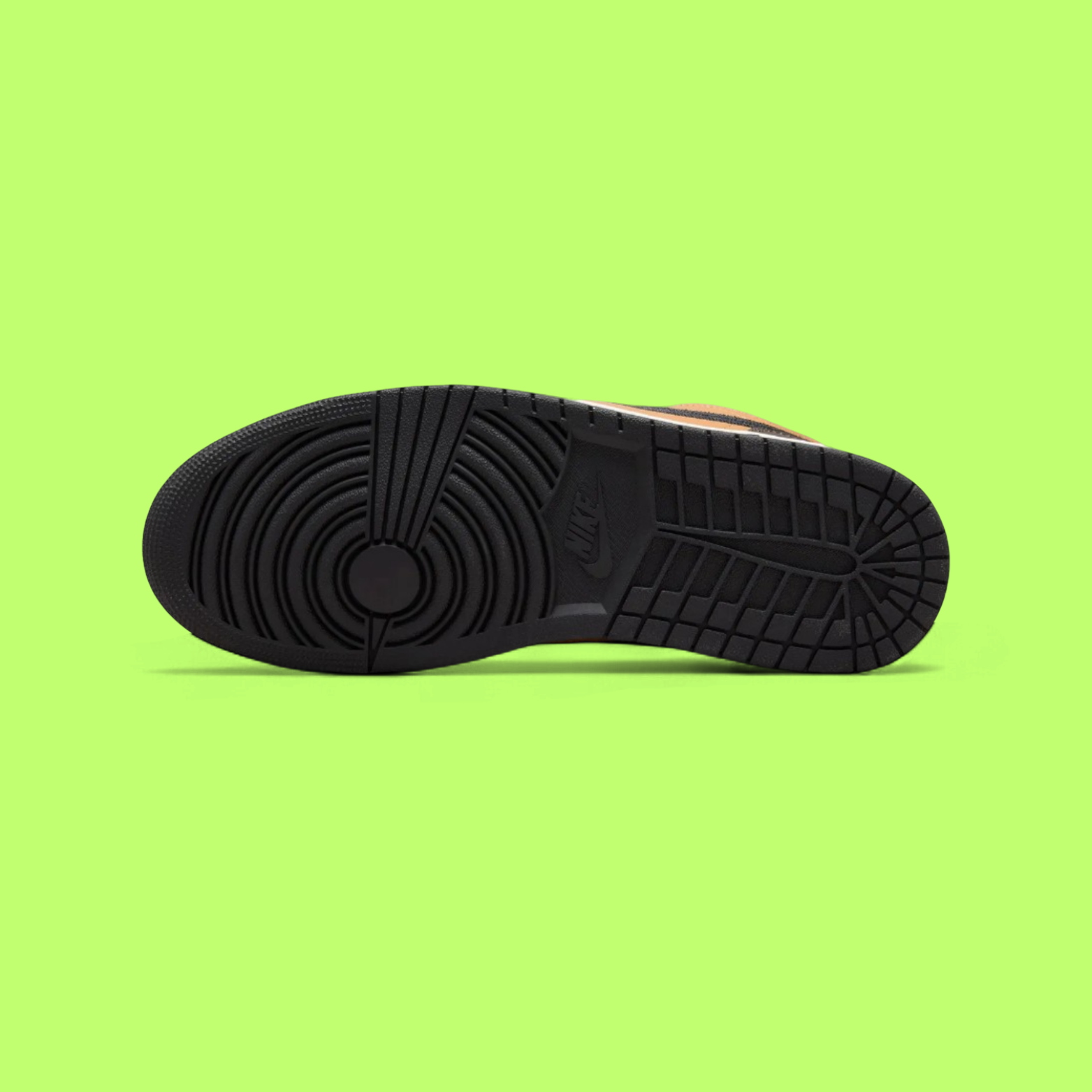 NIKE DUNK LOW RETRO MEN'S BLACK ORANGE LEATHER CASUAL SNEAKERS