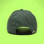 GREEN BASEBALL CAP WITH SILVER METAL EMBLEM STREET STYLE