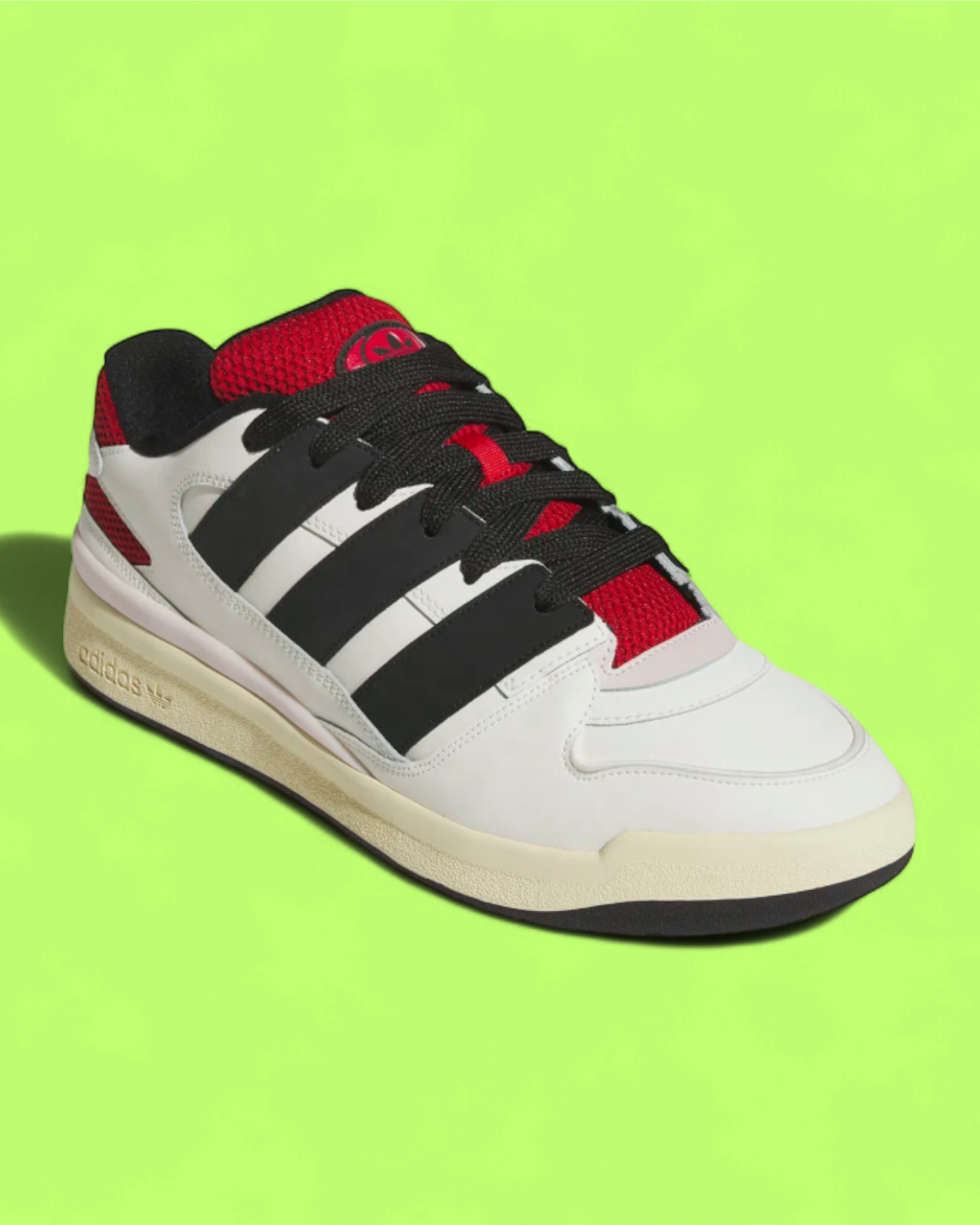 ADIDAS FORUM LOW WHITE BLACK RED RETRO BASKETBALL SNEAKERS