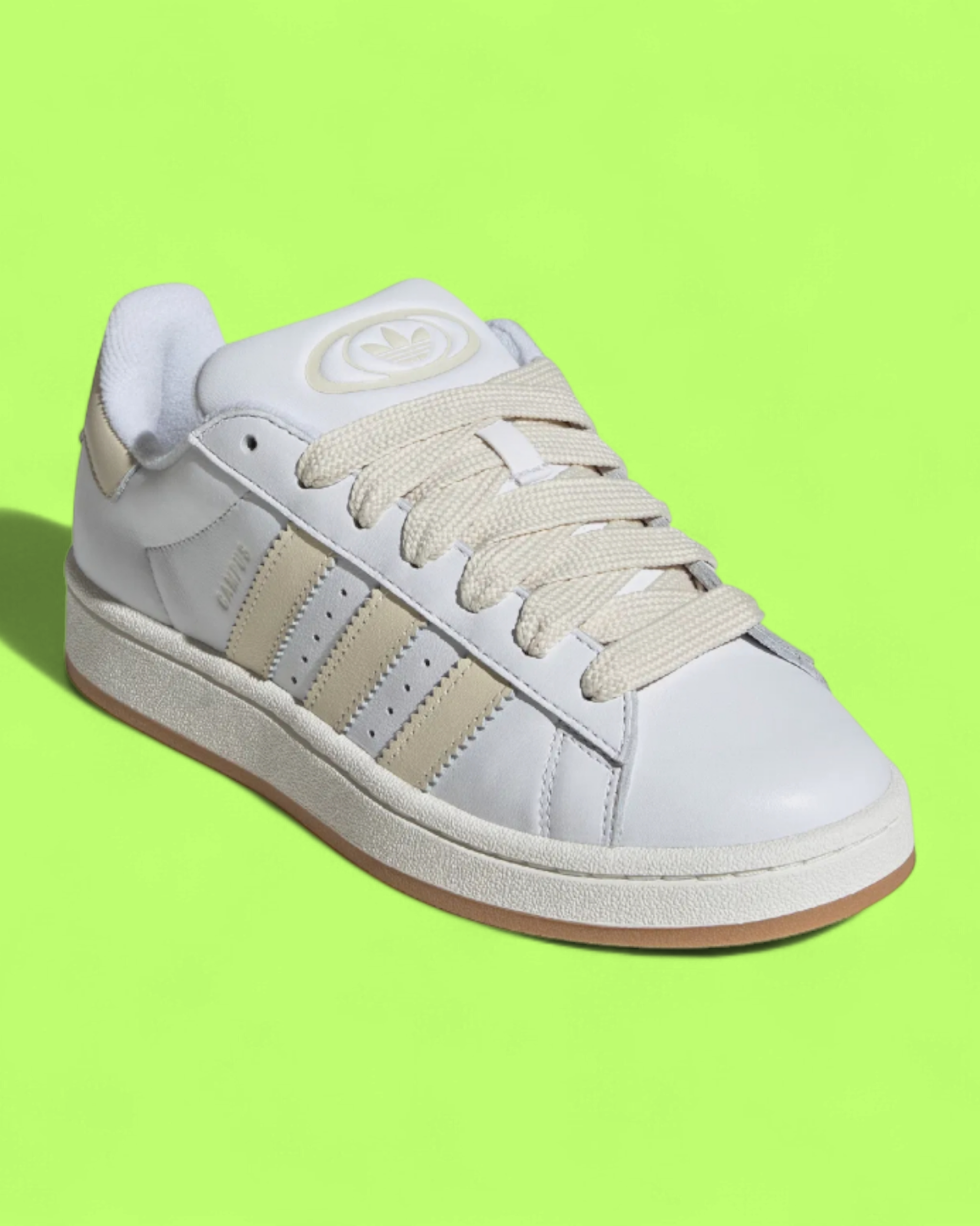 ADIDAS CAMPUS 00S WHITE BEIGE PREMIUM SUEDE LEATHER SNEAKERS