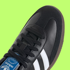 ADIDAS SAMBA CLASSIC BLACK WHITE GUM SOLE STREET STYLE