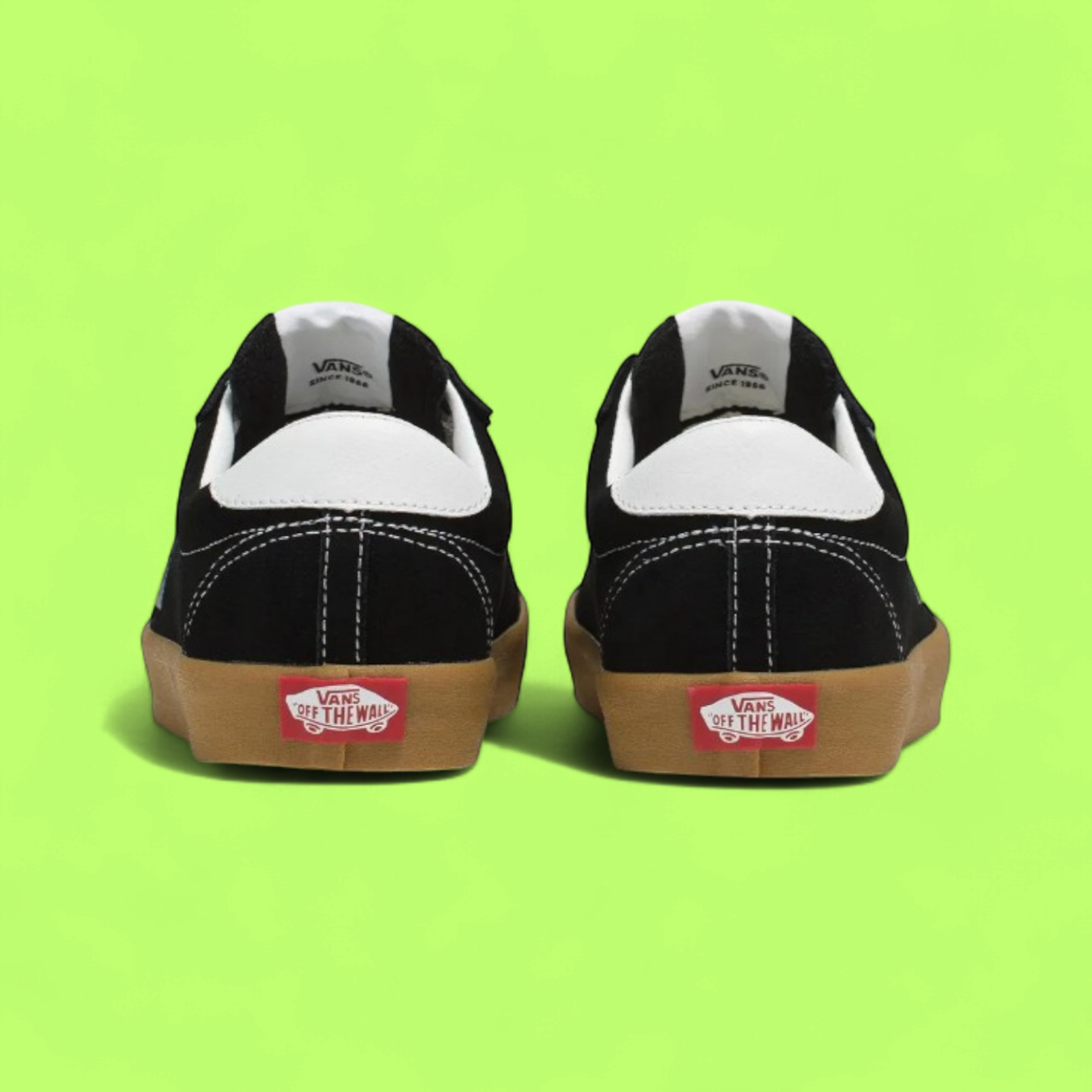 VANS STYLE 36 BLACK WHITE GUM SOLE RETRO SKATE SNEAKERS CWCD