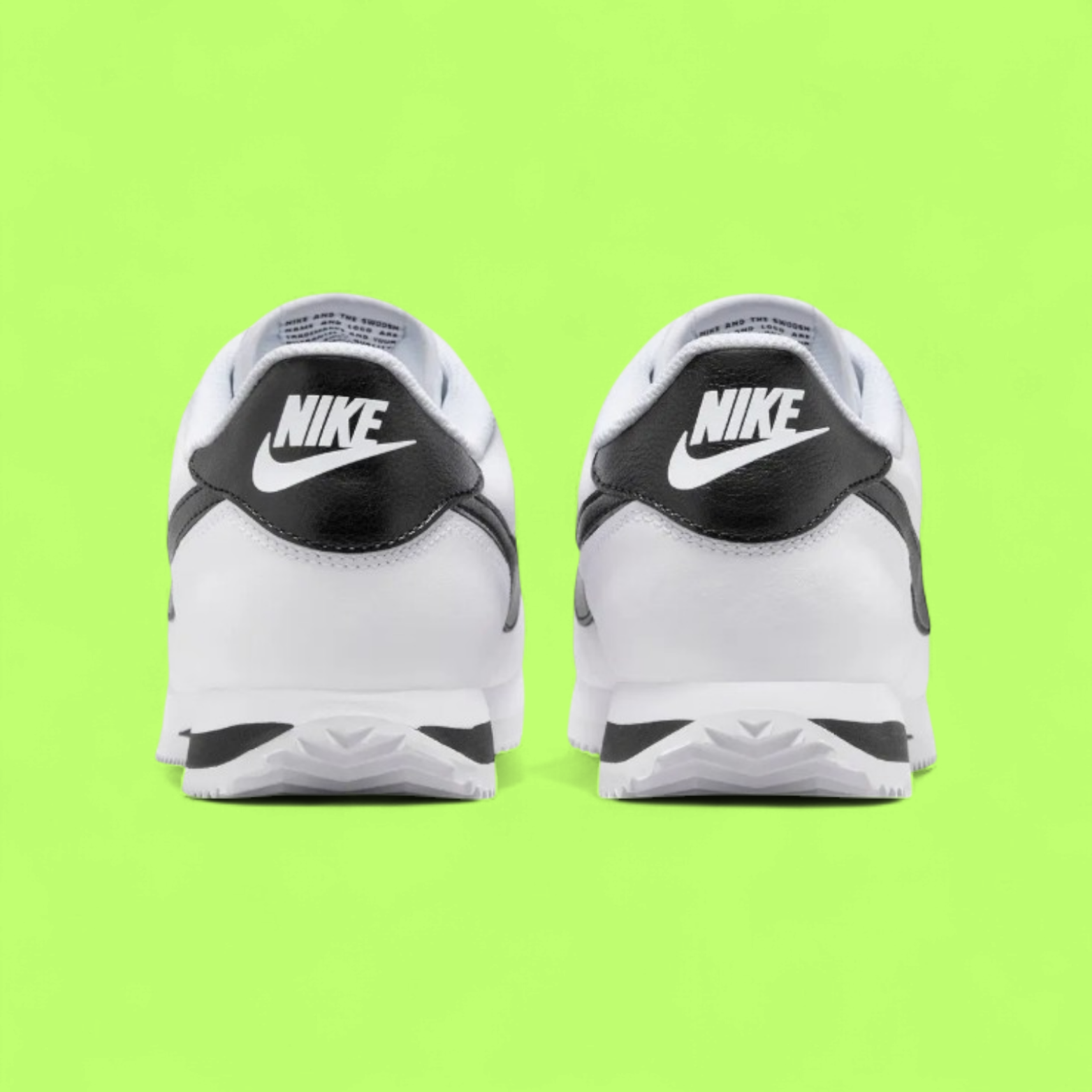 NIKE CORTEZ MEN'S WHITE LEATHER RETRO RUNNING STYLE SNEAKERS