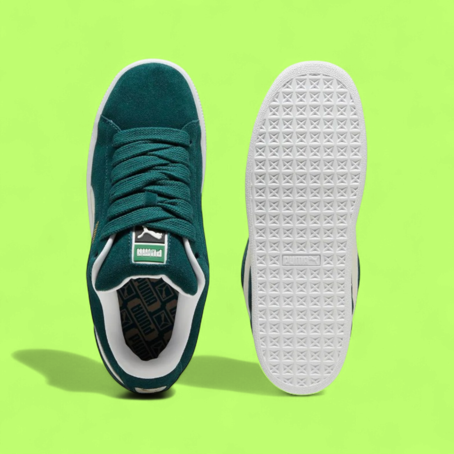 PUMA SUEDE XL UNISEX GREEN SPORTS SHOES WRZT ICONZZ