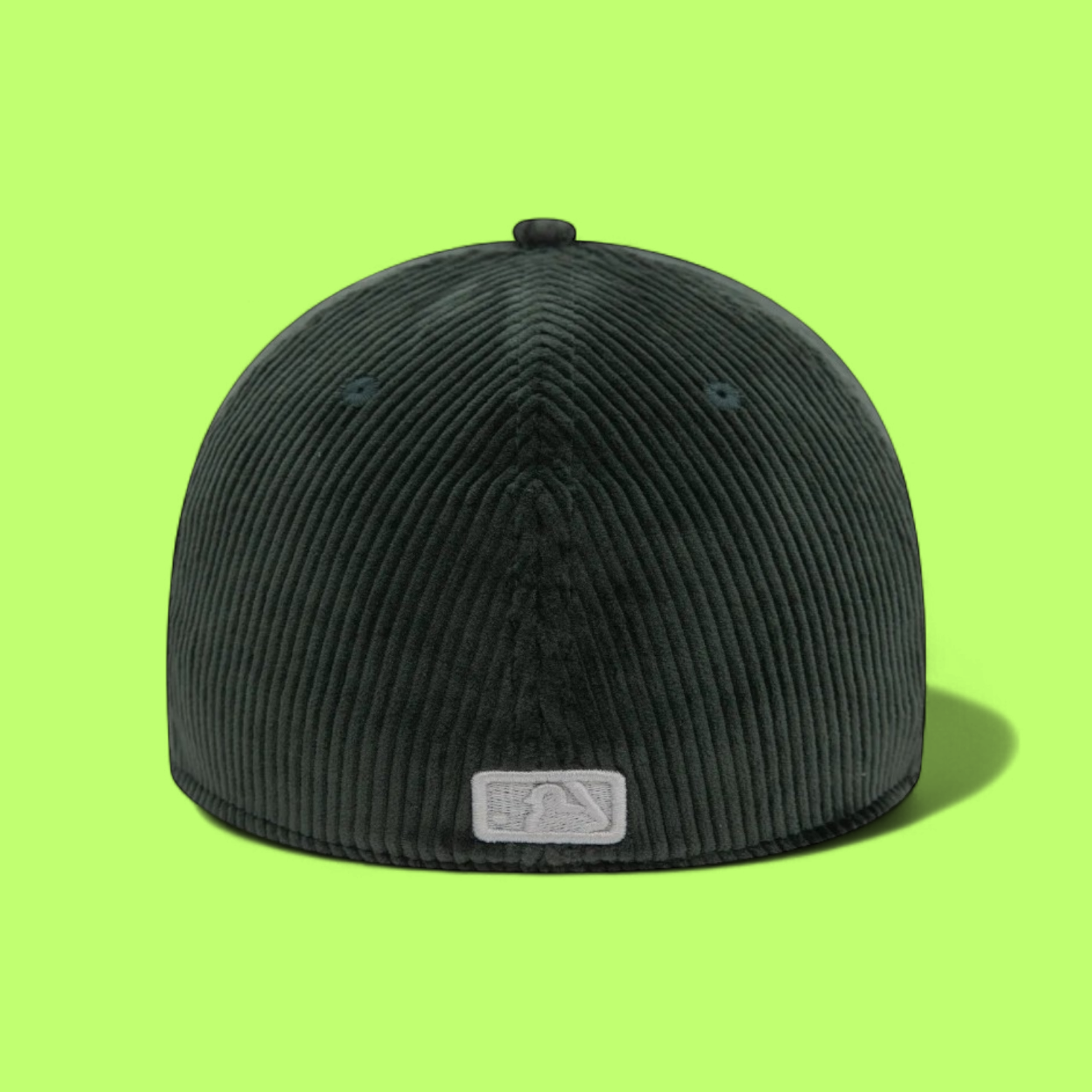 NEW YORK YANKEES GREEN CORDUROY CAP WITH WHITE NY LOGO