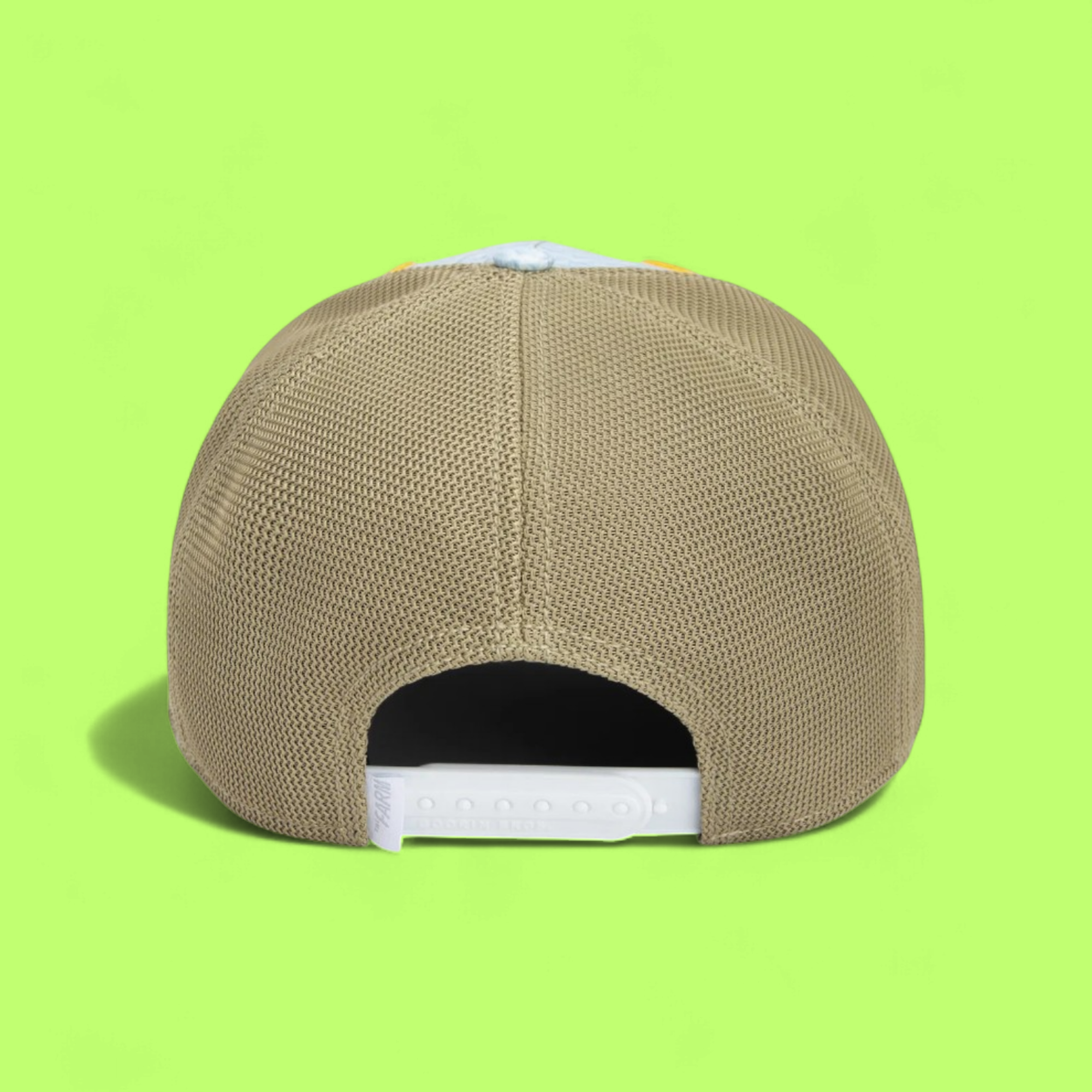 ELITE EAGLE LIGHT BLUE TRUCKER HAT WITH GOLDEN EMBROIDERY