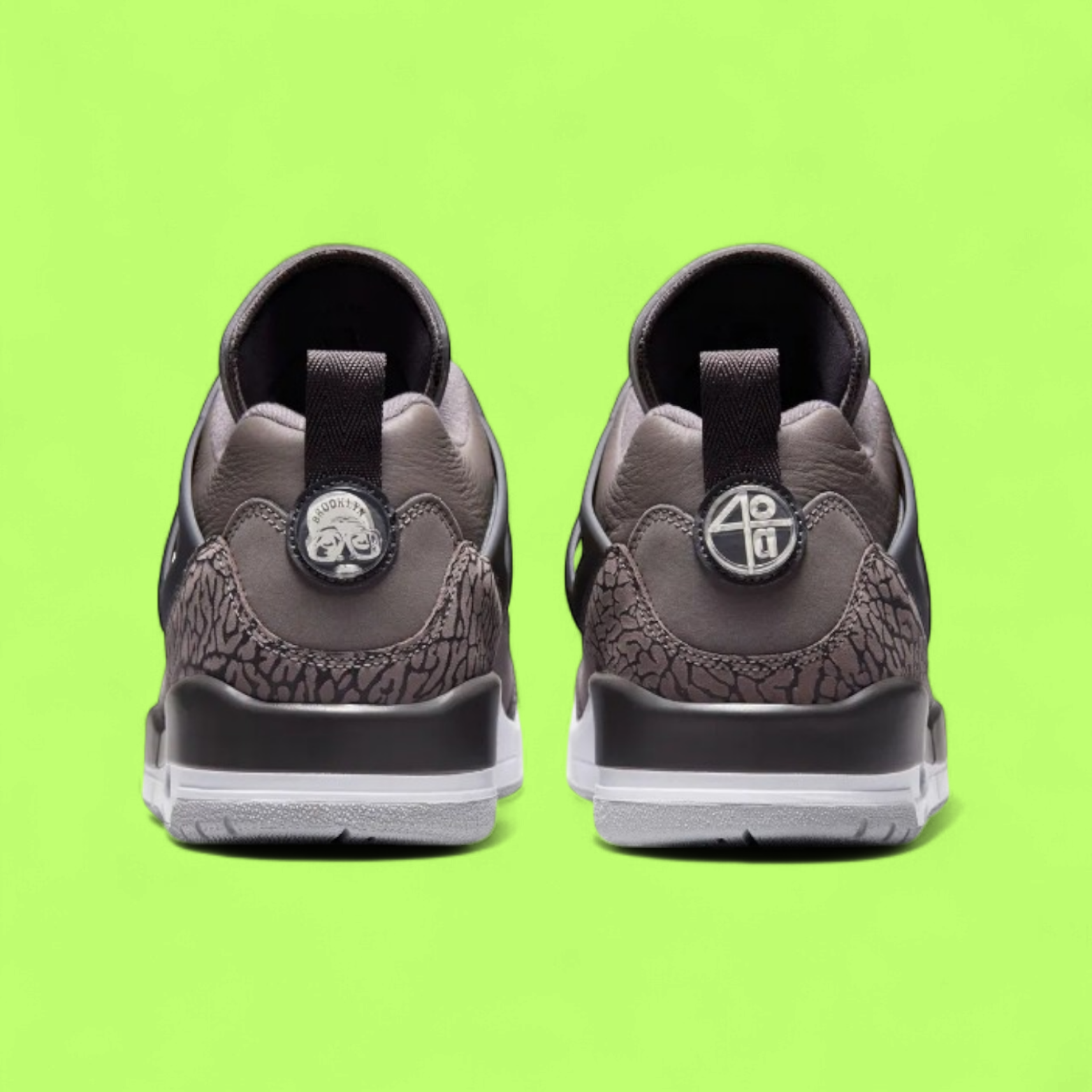 NIKE JORDAN SPIZIKE LOW MEN'S BROWN LEATHER RETRO